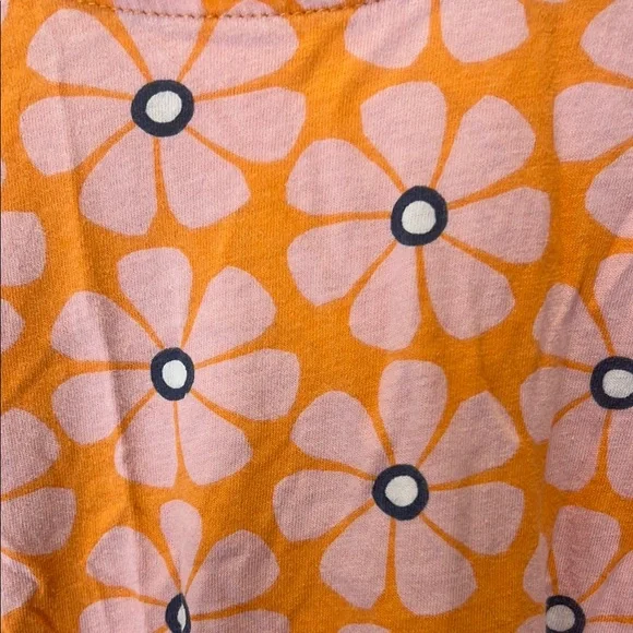 Floral Kids Dress in Orange and Pink with Pockets! - Picture 2 of 6